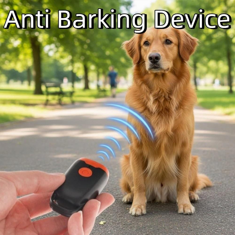 Handheld Ultrasonic Dog Repeller LED Light Bark Deterrent Device Anti Barking Device Pet Training