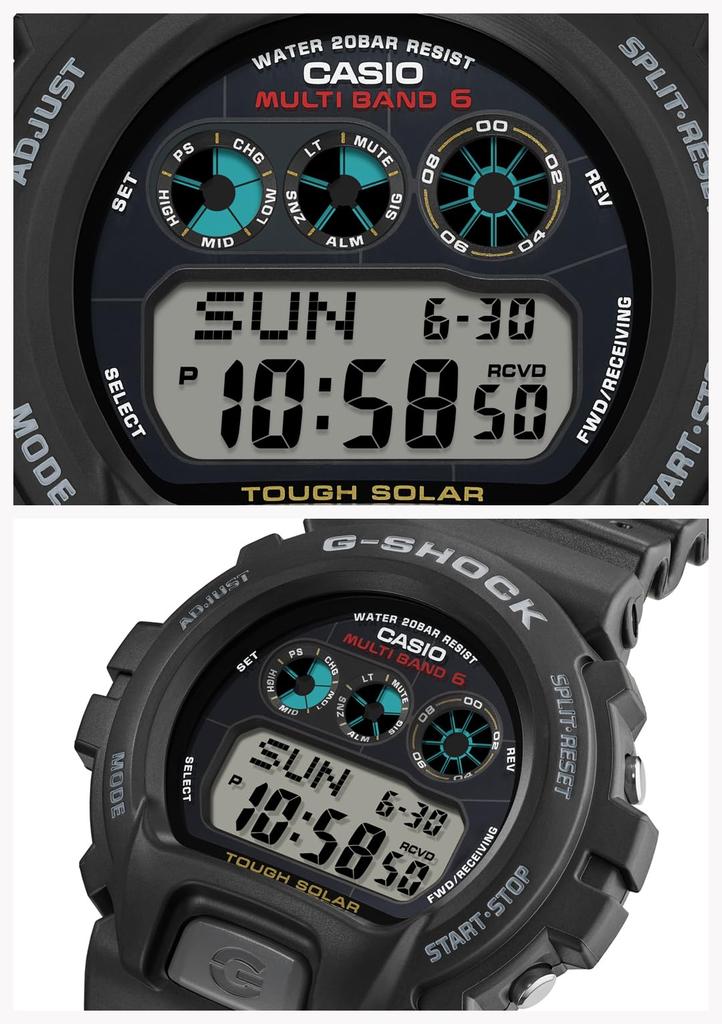 Ceas Solar Negru [Casio] G-Shock Controlat prin Radio GW-6900U-1JF Bărbați