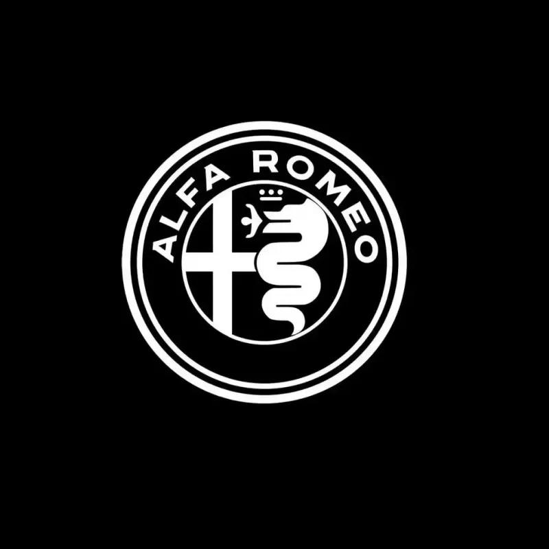 Car Stickers For Alfa Romeo 2X For Alfa Romeo Giulia 952 159 166 GT Giulietta Tonale Mito Stelvio 949 Spider LED Car Welcome Log