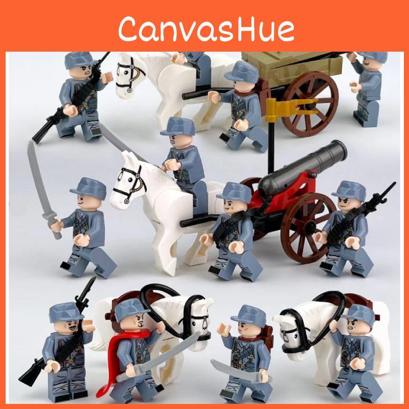 Armee Rot Soldaten Baustein Set Actionfiguren Frühe Bildung Geschenk Spielzeug