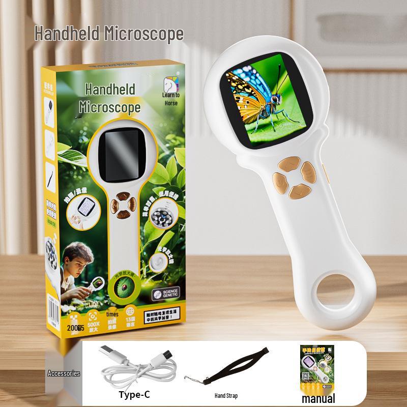 Portable Children's Microscope for Outdoor Discovery - Perfect for Seeing Bacteria & Ideal Gift for Students
