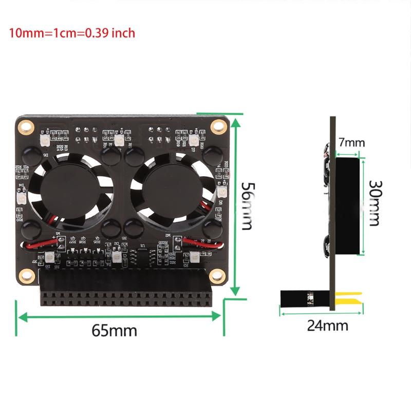 Raspberry Pi 4B Dual Fan Raspberry Pi 4B Heatsink Kit Raspberry Pi 4B GPIO