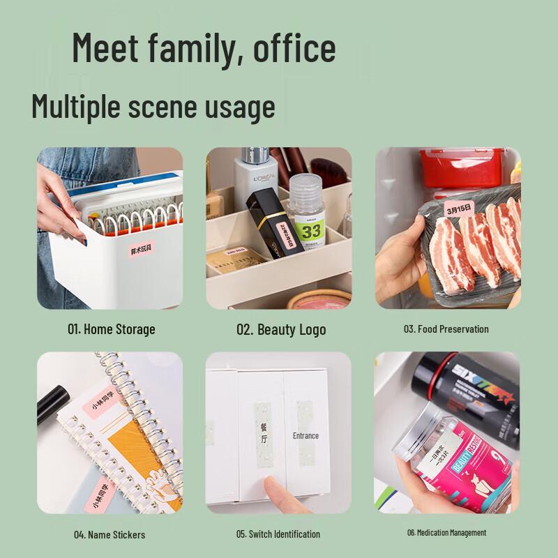 Deli Q1A Portable Thermal Label Printer CN Plug (adapter Included)
