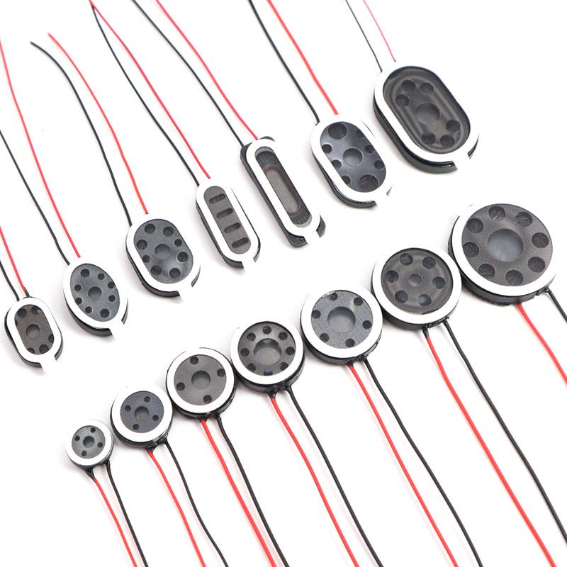 Racetrack-shaped 8 Ohm, 1W Notebook/Tablet Voice Prompt Loudspeaker with Internal Magnet