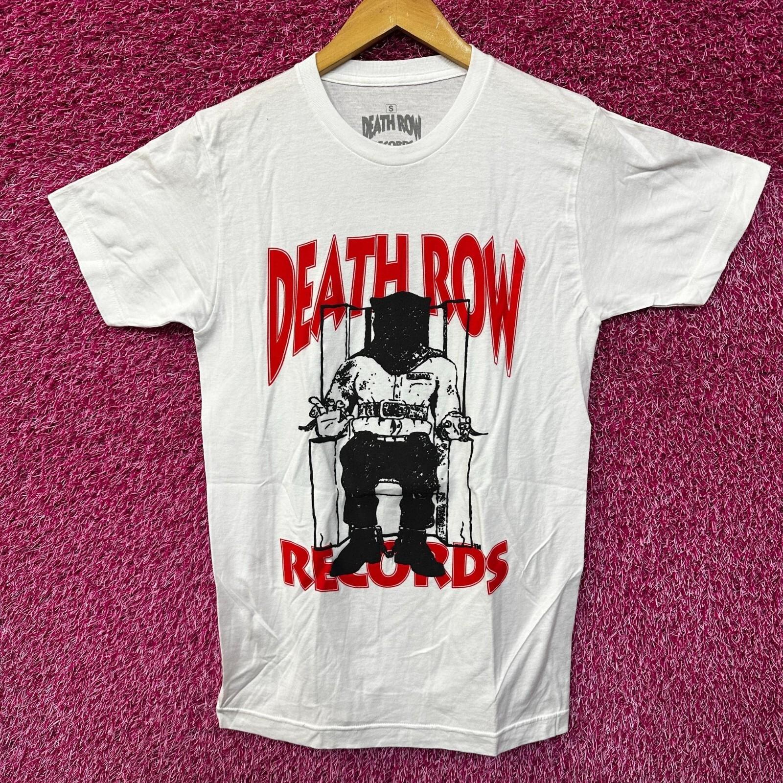 Death Row Records Puffy Electric Chair Inmate Logo Rap Tee S XXXL