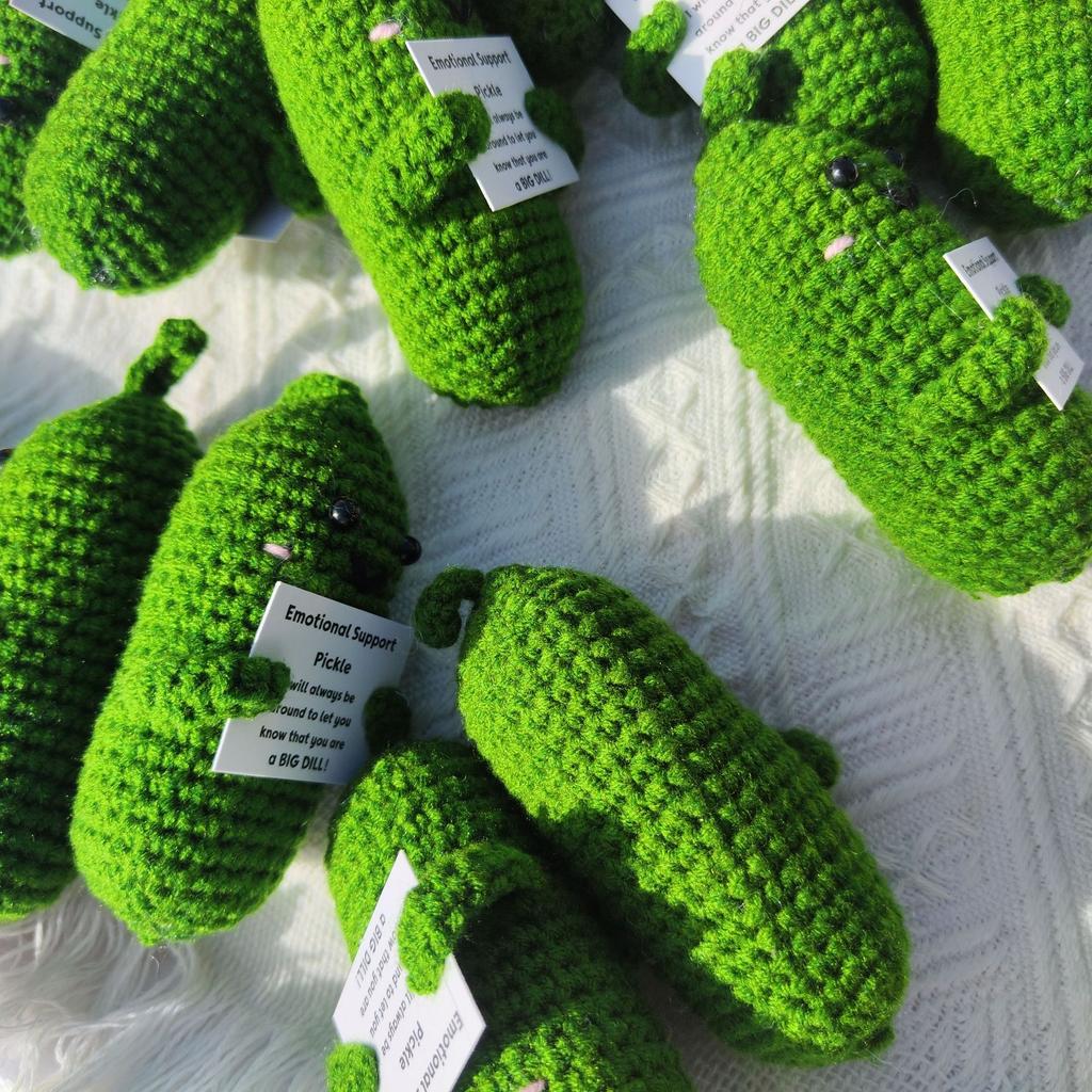 Emotional Cucumber Hand-woven Potato Positive Energy Ornaments Wool Crochet Product