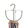 1pc Multi-Functional Stainless Steel Solid Metal Coated Belt Hanger, Suitable for Storing Ties, Scarves, Belts, Bags, Etc. Decorations Decor Festival