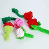 Stuffed Dog Toy Squeak Rose Flower Plush Chew Toy for Small and Dogs