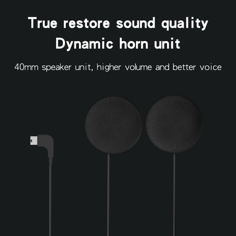 Motorcycle Helmet Headset Stereo BT 5.0 Bluetooth Wireless Helmet Headset Hands Free Call Music Motorbike Waterproof Headphone