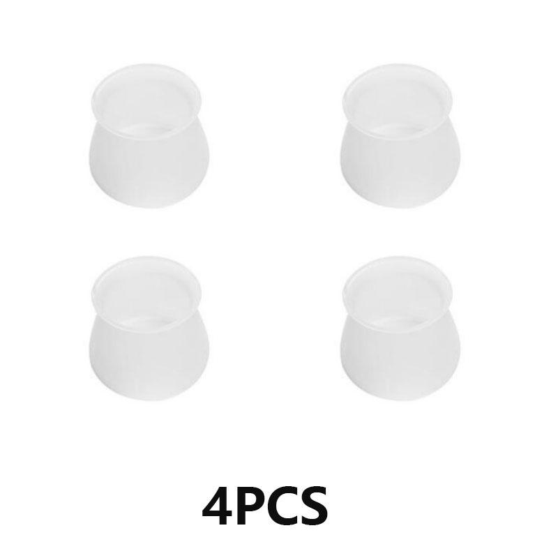 

4 шт. Защитные накладки на ножки домашней мебели, накладки на ножки стола, защитные накладки на ножки стола, защитные накладки для стульев, бесшумные накладки на ножки стульев, мягкий силиконовый материал белый