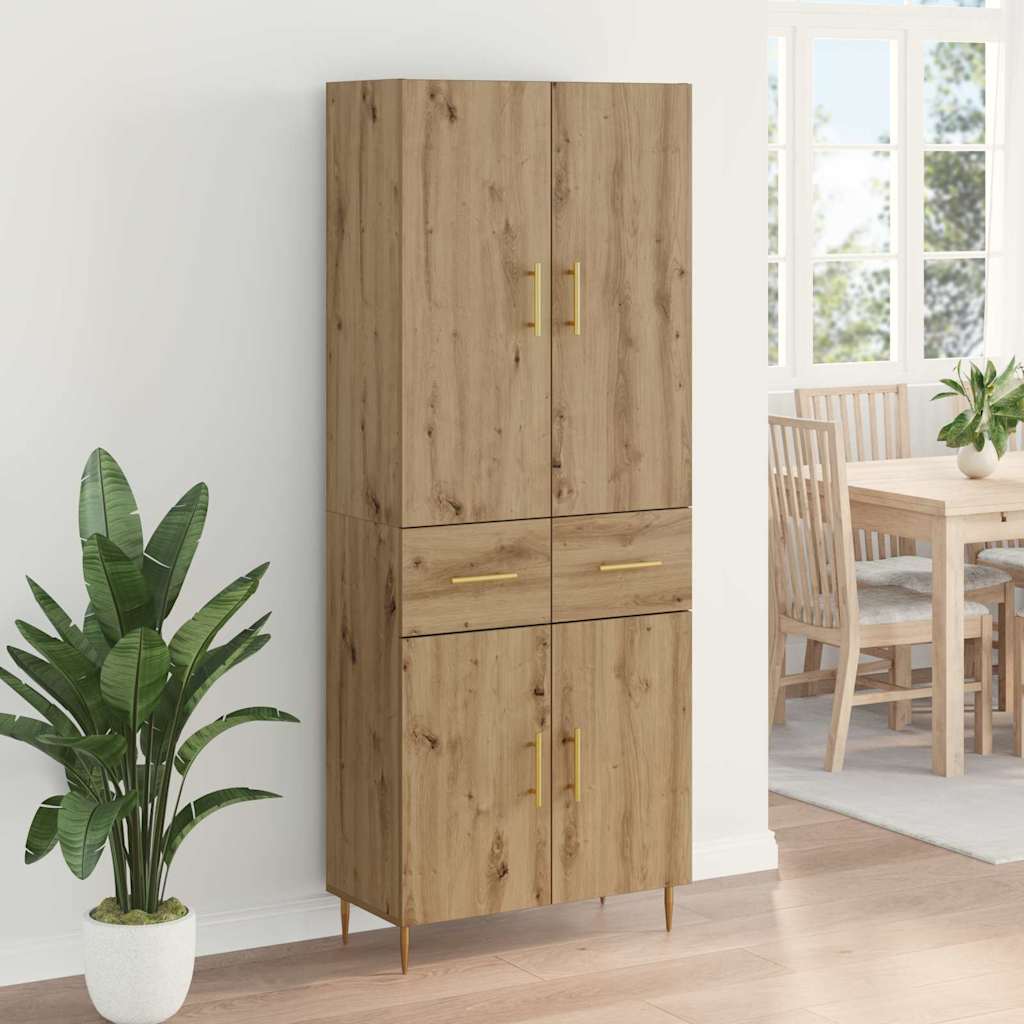 Highboard Artisan Oak 69.5 x 34 x 180 cm Particleboard