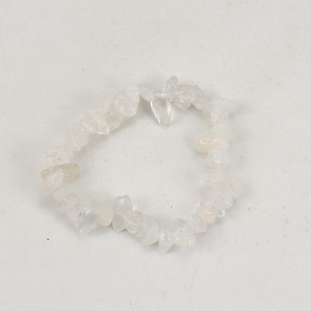 Handmade Beaded Natural Crystal Crushed Stone Bracelet B54