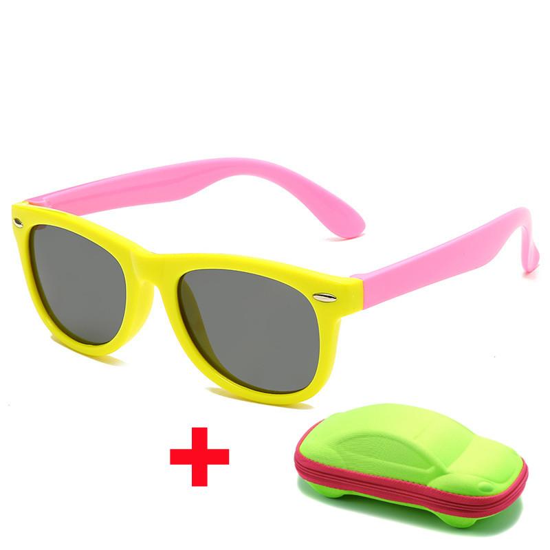 Children'S Silicone Sunglasses With Glasses Box Boys Girls Outdoor Goggles Sun Glasses Ac Lens Eyeglasses Baby Uv400 Eyewear
