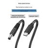 Adjustable PD Power Cord with Digital Display, Type-C to Round Hole DC, 5V-20V Converter