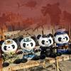 Sea Land Air Soldier Swat Panda Plush Toy Room Decoration Ornaments Child Gift
