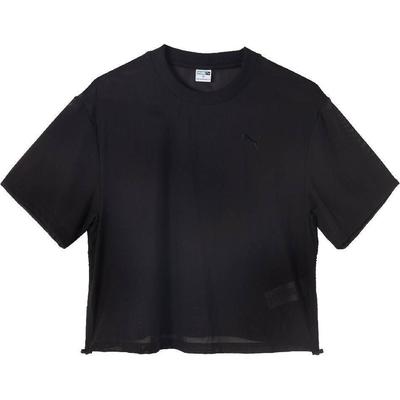 Casual Round Neck Pullover Solid Color Breathable Short Sleeve T-Shirt Women Tops Black 627632-01