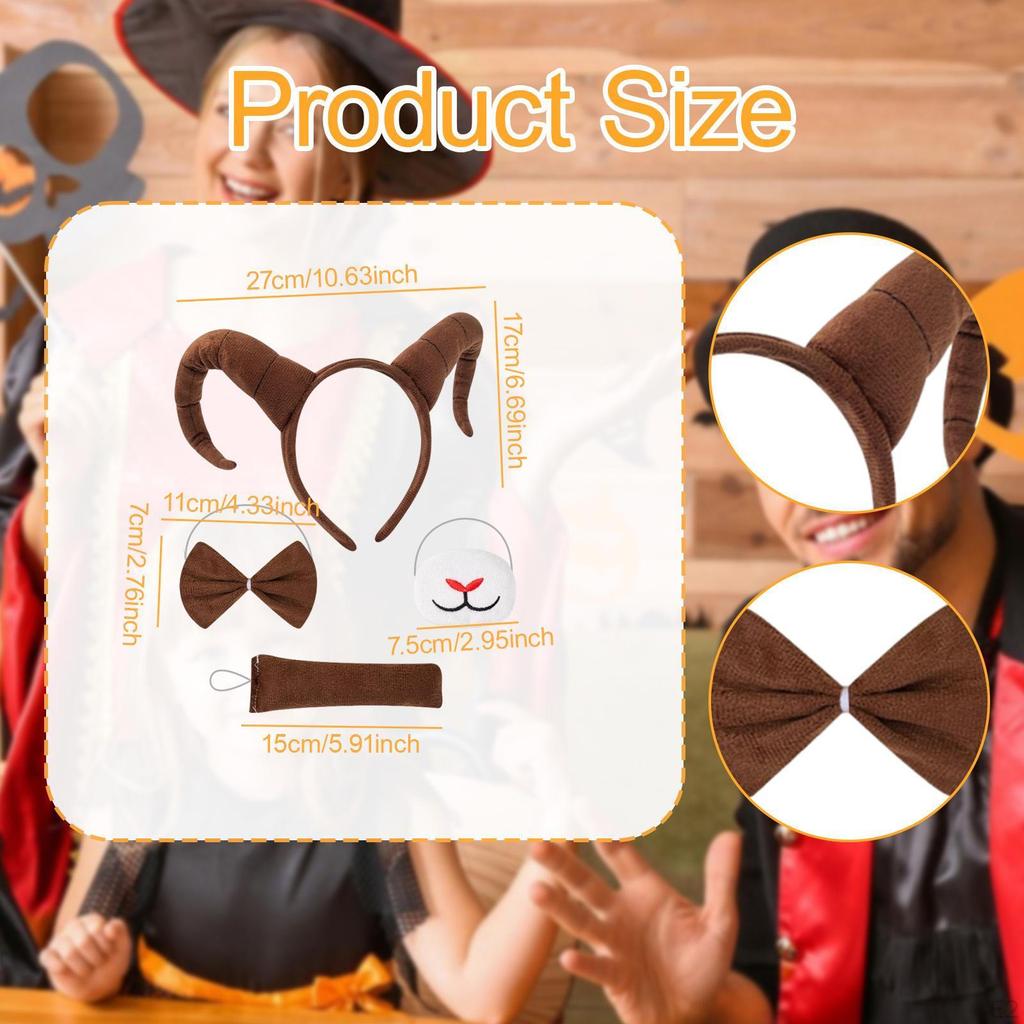 Antelope Headband Decorative Halloween Costume Accessory for Masquerade