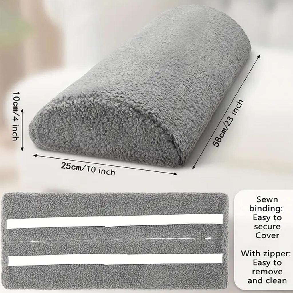 Recliner Foot Pillow Foot Rest Cushion with Adjustable Straps Soft Slow-rebound Sofa Footrest Cushion Sleeping Pad for Waist