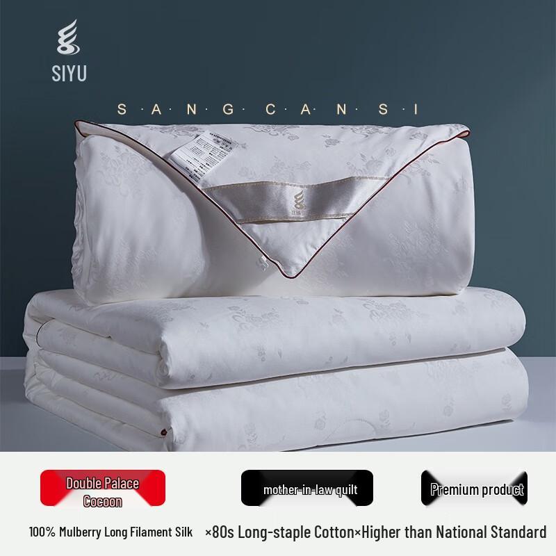 SIYU 100% Mulberry Silk Quilt - Rose Jacquard