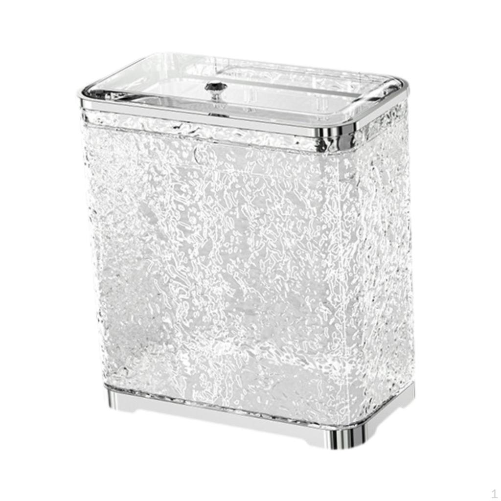 Kompaktní kuchyňský odpadkový koš s bezpečným uzávěrem pro organizaci skříněk