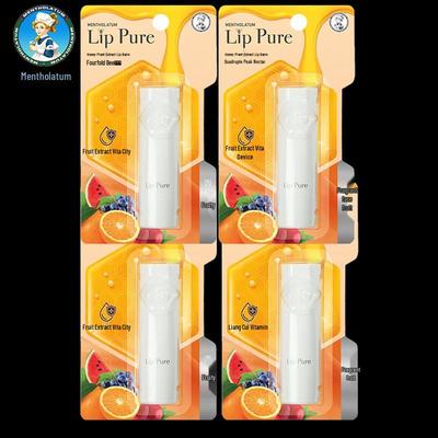 Mentholatum Honey & Orange Plant Extract Lip Balm (4-pack)
