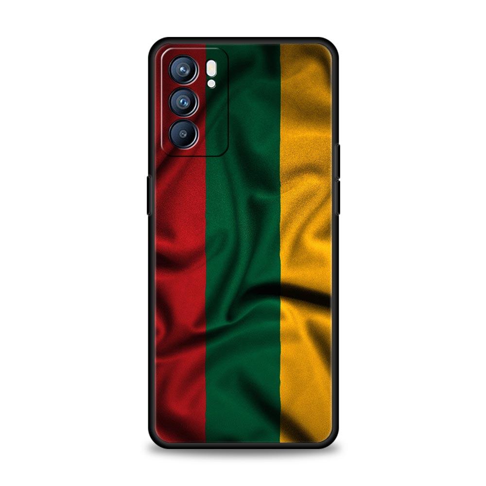 Flag of Lithuania Flag Phone Case For Oppo Reno8 Reno7 Reno6 Pro A54 5G Find X6 X5 A53 A52 A9 A15 A95 A17 A16 A74 A57 A31 Cover