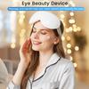 Eye Massager with Heat and Cooling 12 Vibration Node Rechargeable Eye Care Device with Bluetooth for Puffiness and Improve Sleep