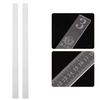 2pcs Acrylic Baking Ruler For Dough Thickness, Rolling Pin Guide Stick, Biscuit Leveling Tool, Measuring Ruler, Kitchen Baking