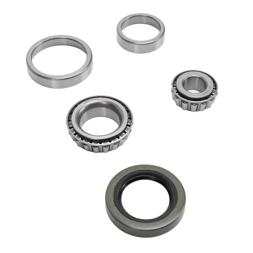 5PCS Trailer Wheel Bearing Kit Steel Alloy Trailer Axle Wheel Hub Bearings Set with Protector and Oil Seal