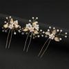 3Pcs Bridal U-shaped Pin Metal Barrette Clip Hairpins Rhinestone Wedding Hairstyle Design Tools Women Wedding Hair Accessories