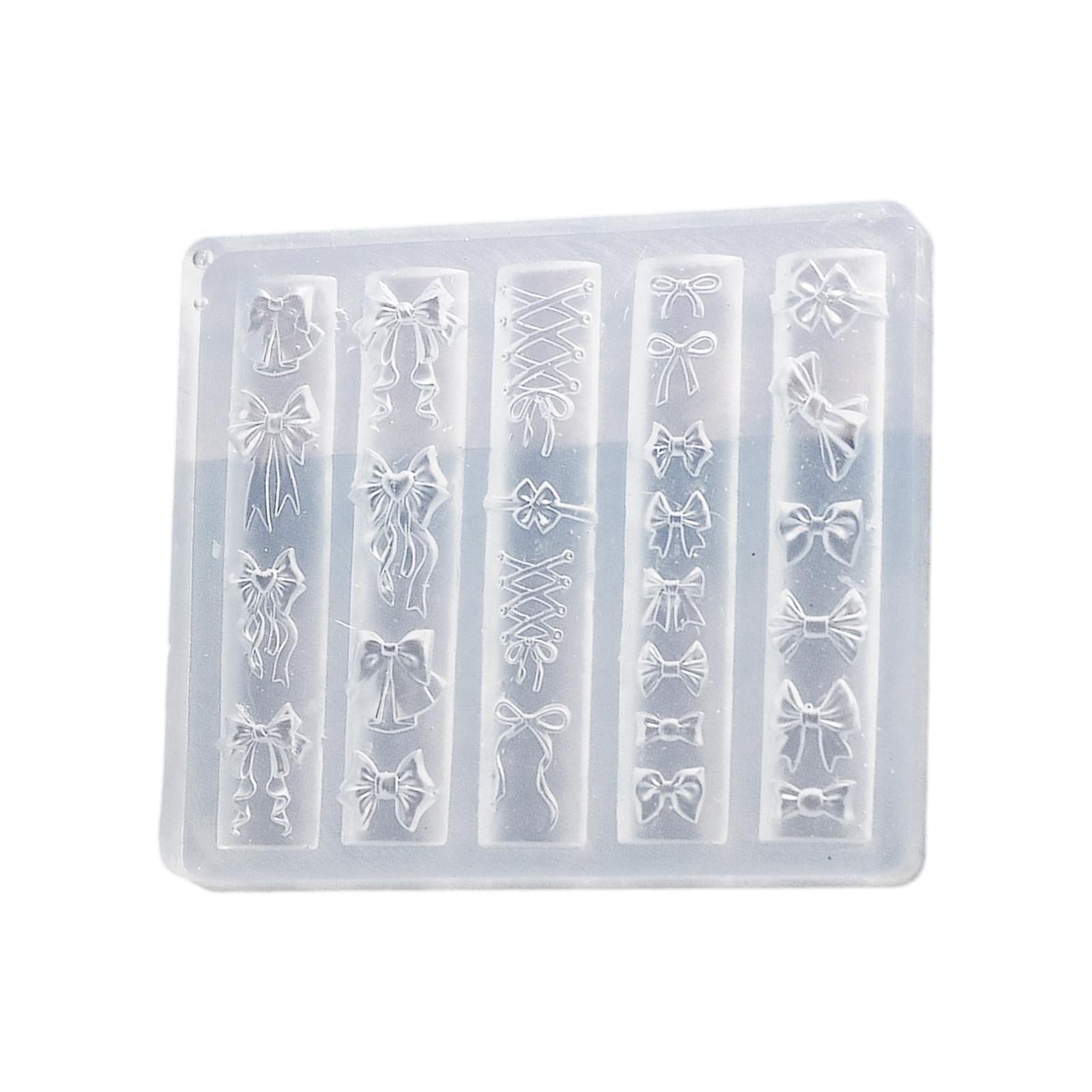 Flexible Nail Art Silicone Mold 3D Textured Patterns For DIY Enthusiasts And Salon Use