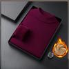 Winter Men's Solid Color and Fleece Thickened Mink One-piece Cashmere Sweater Half Turtleneck Sweater for Men
