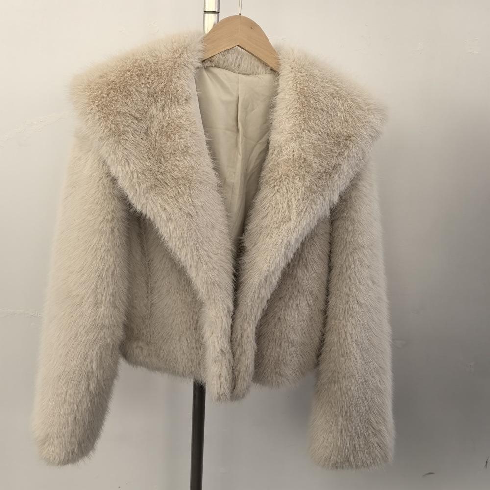 Imitation Fox Fur Fake Fur Coat Women's Short Fashion Fur Coat High Quality Autumn Winter Women Jacket Coat 2026