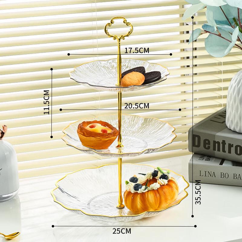 Vassoio Frutta e Dolci Multi-livello Light Luxury