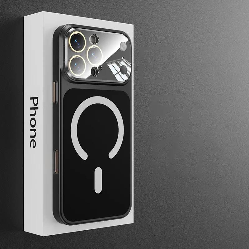 Original Matt für Magsafe Kabelloses Laden Nano AG Hülle für iPhone 17 16 15 14 13 Pro Max Gehärtetes Glas Kameraschutzhülle