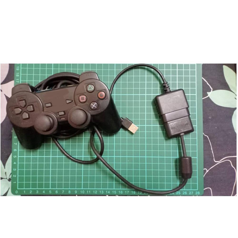 1pc Black 15cm USB Adapter Cable For PS2 Controller To PS3 or PC