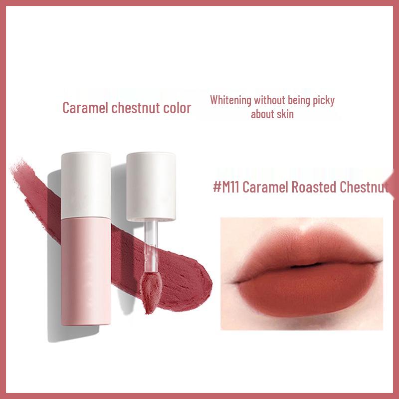 AK Lip Mud: Matte Non-Fading Lip Gloss & Lipstick - Smooth, Non-Stick, Invisible Lip Lines, Perfect for Students & Dates
