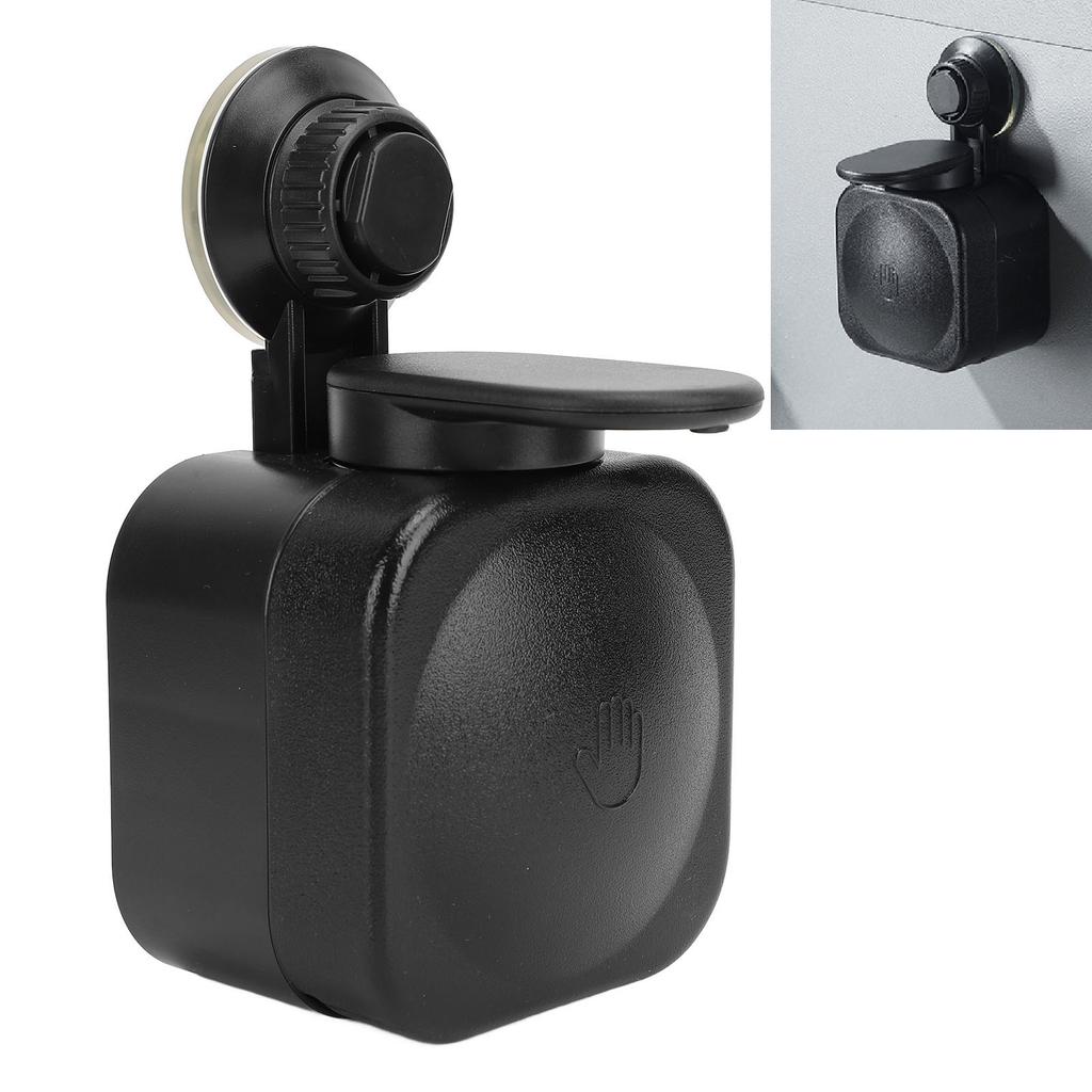 Dispenser Sapone Liquido con Ventosa Senza Foratura Portata 3KG Montaggio a Parete in Plastica Flacone a Pressione per Lavandini di Bagno e Cucina