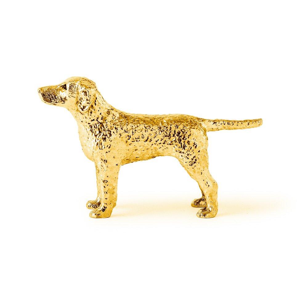 Curly Coated Retriever 22ct Gold Plated Made in England Art Dog Figure Collection