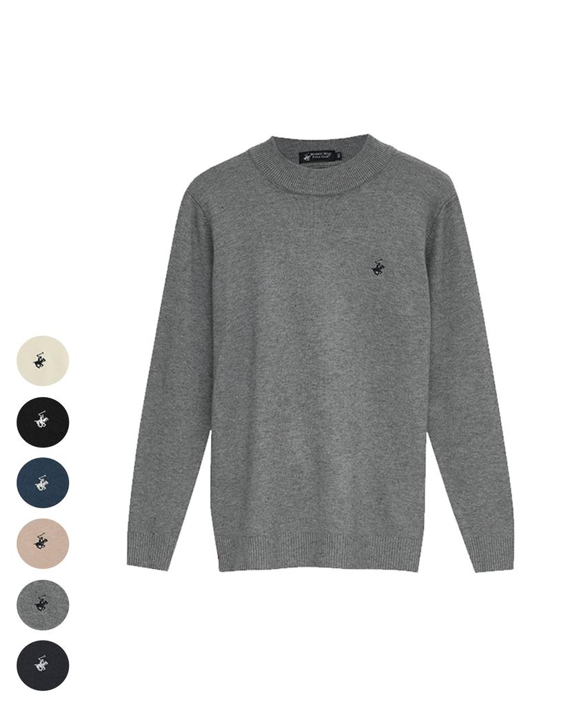 BHPOLOCLUB Men'S & Women'S Daily Basic Mock Neck Knit 7 Colors Ts953