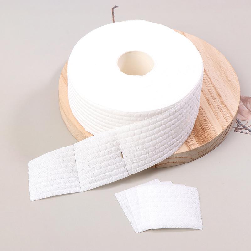 

1000 шт./рулон Тонкие ватные диски для снятия лака Одноразовые безворсовые пропитанные ватные диски для снятия гель-лака и очистки ногтей для нейл-арта