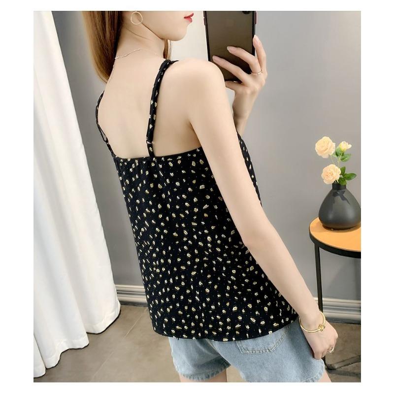 Lace Sleeveless Camisole Women's New Summer Loose Collar Bottoming Top Trendy