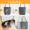 Trendy Gray Felt Tote Bag With Soft Texture And Ample Storage Capacity
