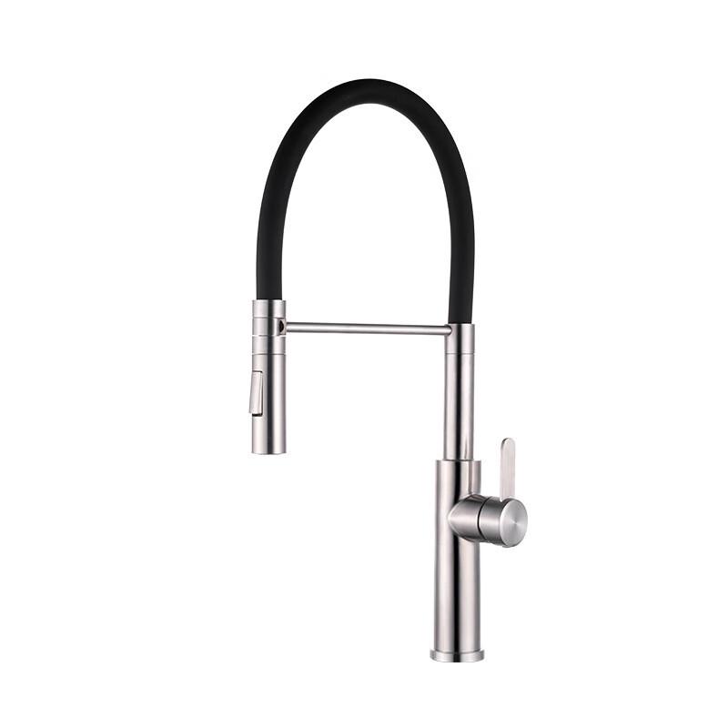 TLXT Pull-Out Kitchen Faucet with Universal Silicone Spout