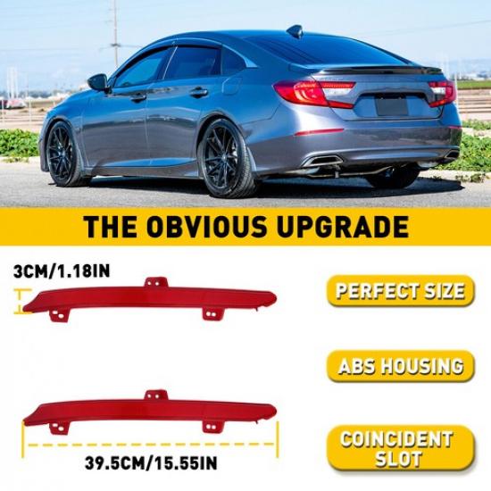 Left Right Rear Bumper Light Tail Reflector Stop Lamp for 2018- Honda Accord