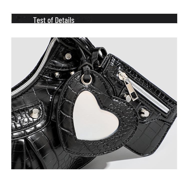 2024 Geantă la modă cu nituri la subrat: Stiluri versatile de mână, de umăr și Messenger