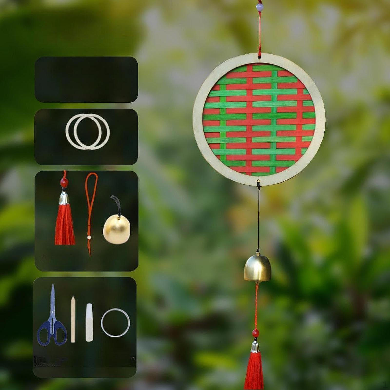 

Набор для творчества «Ветер Чим» для детей, сделай сам, искусство и ремесло, интерактивные уличные и внутренние колокольчики, подвесные колокольчики red and Green