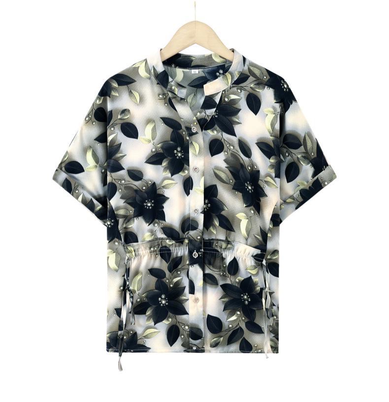 Mom's 2026 Chinese Chiffon Blouse: Spring/Summer National Style for Middle-Aged & Elderly Women
