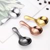 Stainless Steel Teaspoon Mini Smooth Short Handle Reusable Sugar Coffee Tea Cake Pudding Ice-cream Spoon Flatware