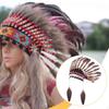 Feather Headdress Accessories Headwear for Cosplay Dance Stage Show